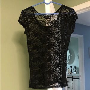 Planet Gold Black Lace Blouse